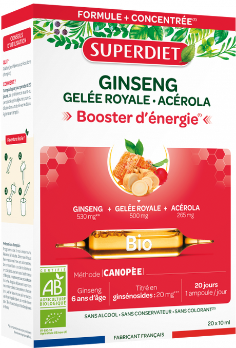 Ginseng Jalea Real BIO · Superdiet · 20 ampollas