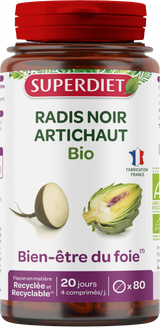 Rábano Negro + Alcachofa BIO · Superdiet · 80 comprimidos
