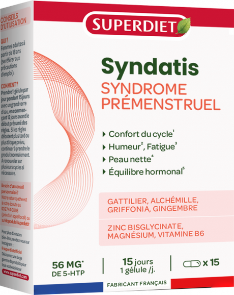Síndrome Premenstrual SYNDATIS · Superdiet · 15 cápsulas