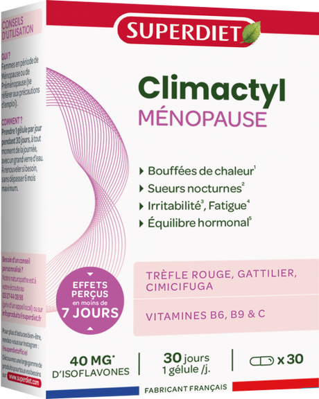 Complejo Menopausia CLIMACTYL · Superdiet · 30 cápsulas