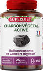 Carbon Vegetal Activado · Superdiet · 150 cápsulas