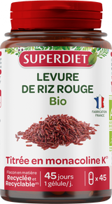 Levadura de Arroz Rojo BIO · Superdiet · 45 cápsulas