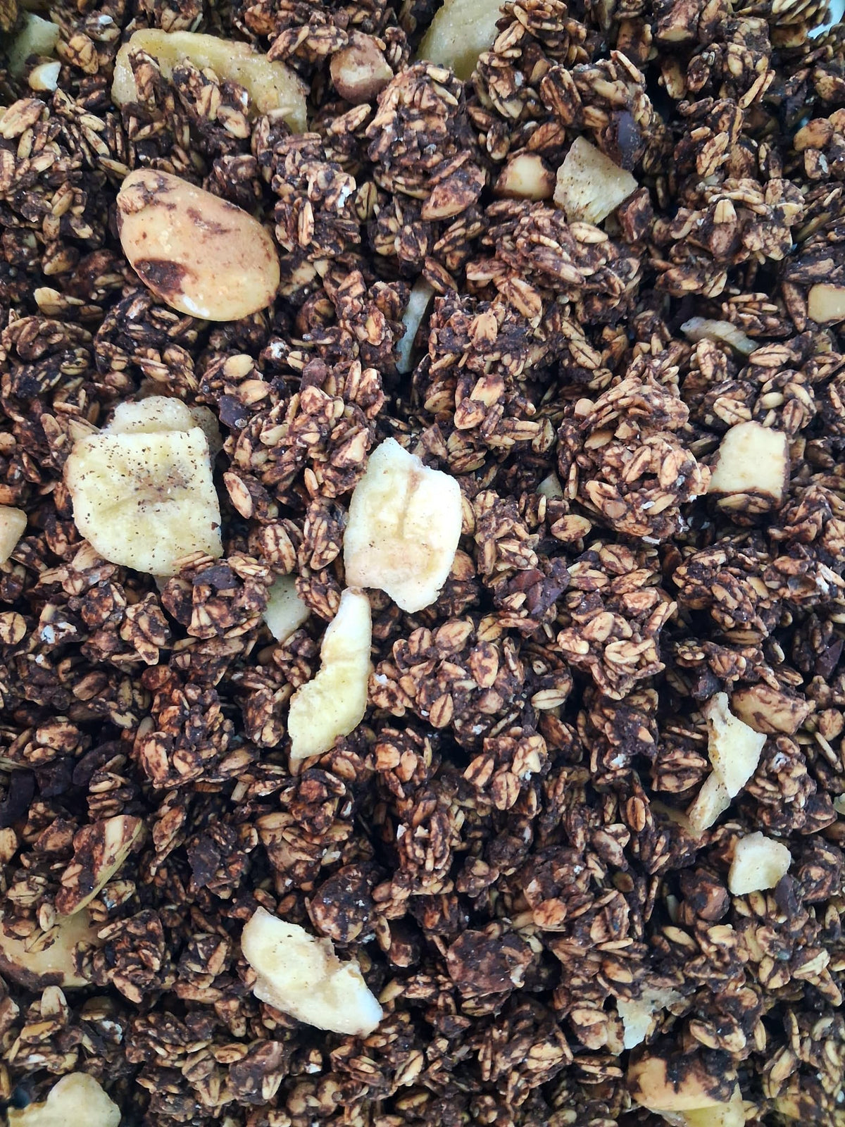 Granola de Maca, Cacao, Plátano y Nueces del Brasil · Sierra Eco Foods