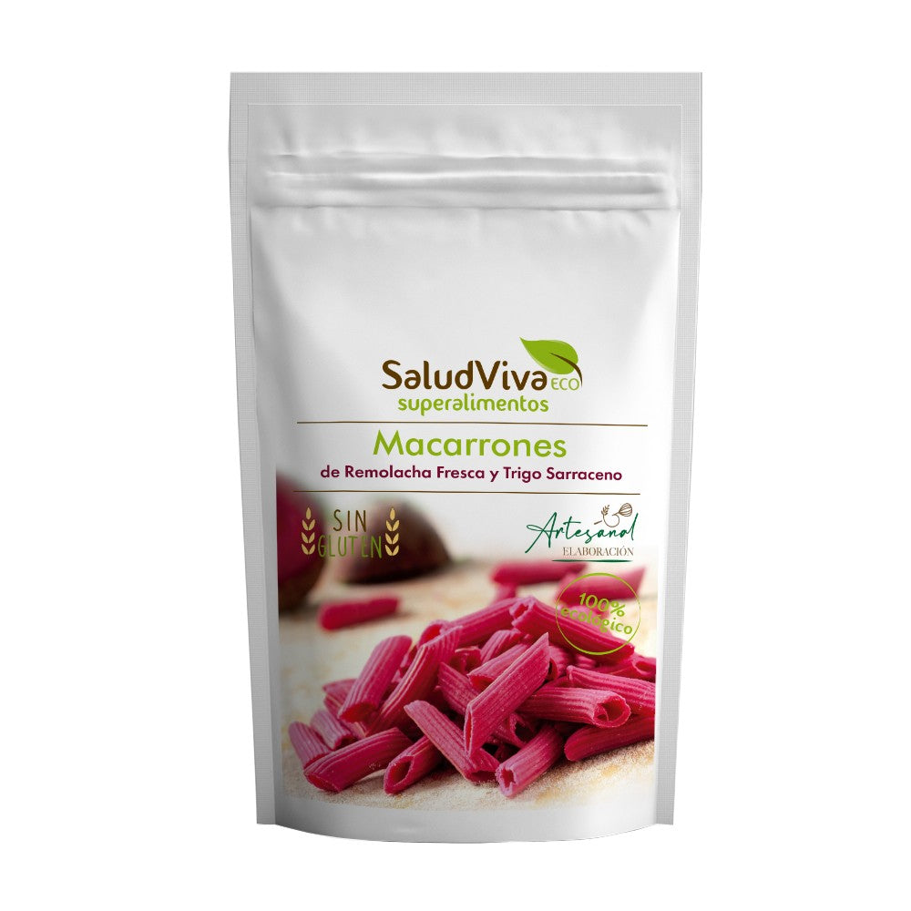 Macarrones de Remolacha y Trigo Sarraceno Salud Viva 250g