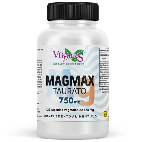MagMax - Taurato de Magnesio · VByotics · 120 cápsulas