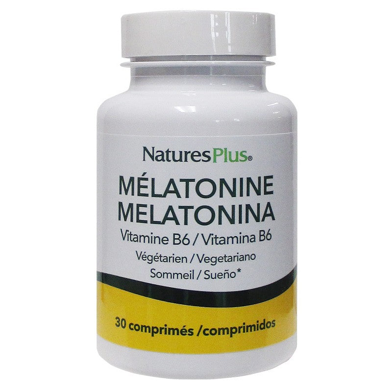 Melatonina con Vitamina B6 · Nature's Plus · 30 comprimidos