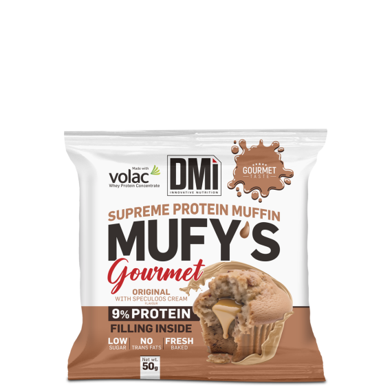Mufy's Gourmet Original con Crema de Speculoos · DMI Nutrition · 50 gramos