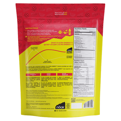 Bebida Ultra Energy Drink Mix Sandía · Naak · 720 gramos