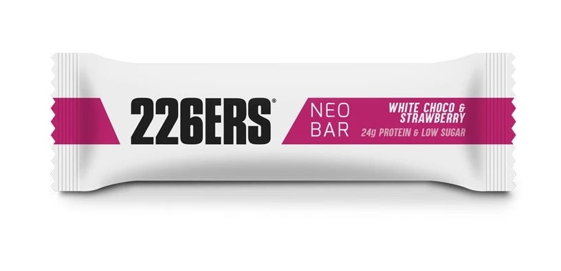 Barrita Proteica Neo Bar: Sabor Chocolate Blanco y Fresa · 226ERS · 50 gramos