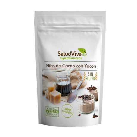 Nibs de Cacao Endulzado con Yacón Salud Viva 150g