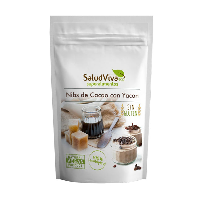 Nibs de Cacao Endulzado con Yacón Salud Viva 150g