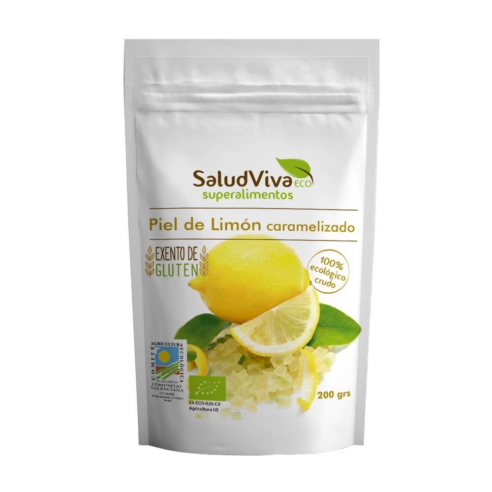 Piel de Limón Cristalizado Salud Viva 200g