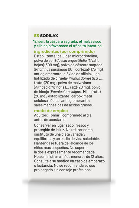 Sorilax · Soria Natural · 30 comprimidos