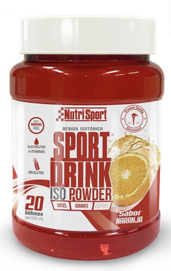 Sport Drink ISO Powder Naranja · Nutrisport · 1020 gramos