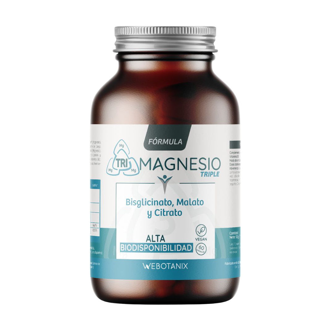 Fórmula Triple Magnesio · WeBotanix · 60 cápsulas